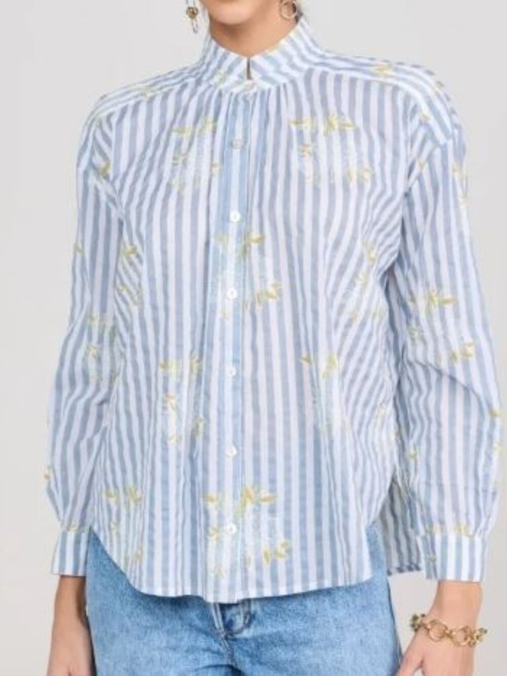 Alix Of Bohemia‎ Kiki Magnolia Stripe Quiet Luxury Boho Tunic, Medium